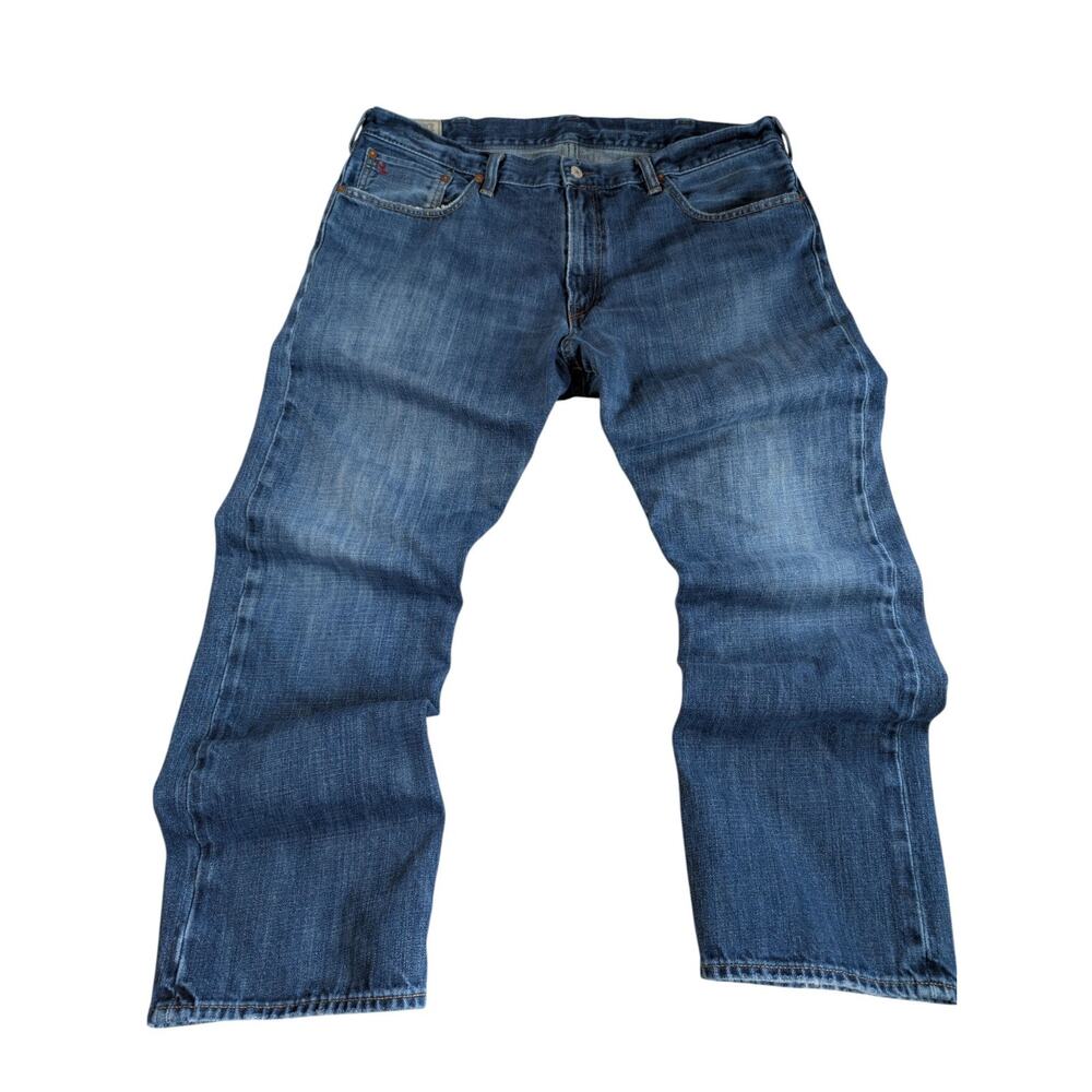 POLO RALPH LAUREN 867 Straight 100% Cotton Blue Denim Jeans Men's Size 38 x 30
